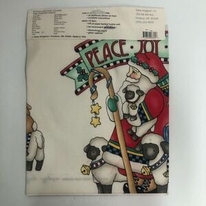 daisy kingdom no sew‎ fabric appliqué country santa christmas peace vintage